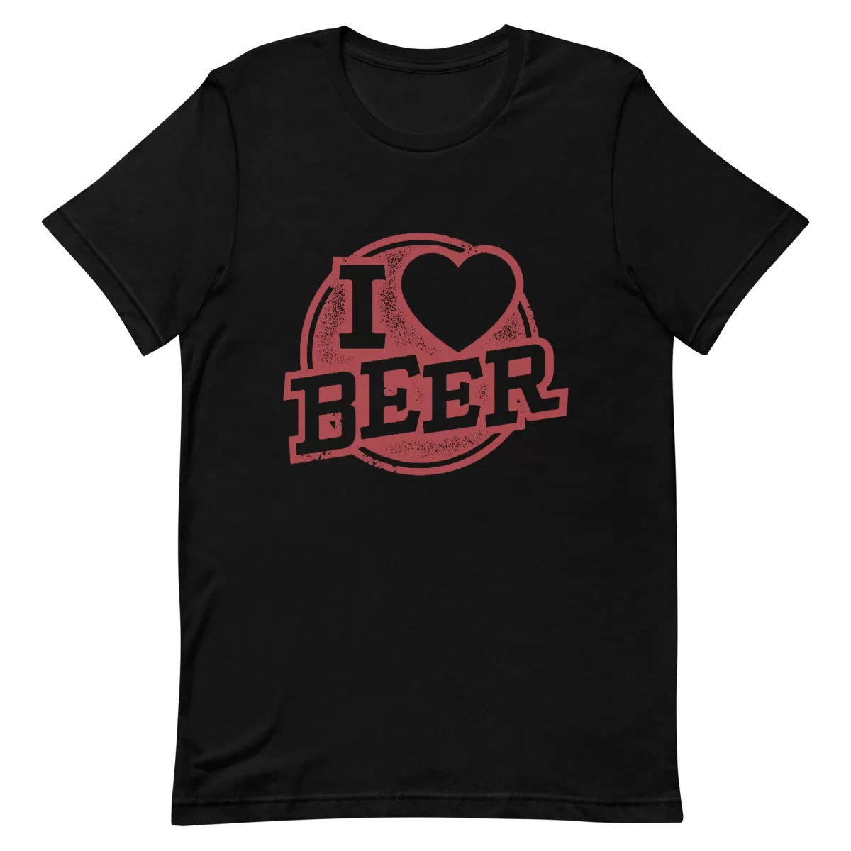 Unisex T-Shirt - I Love Beer - Black