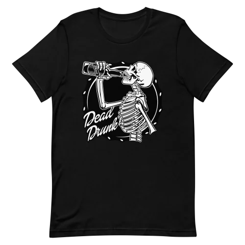 Unisex T-Shirt - Dead Drunk - Black