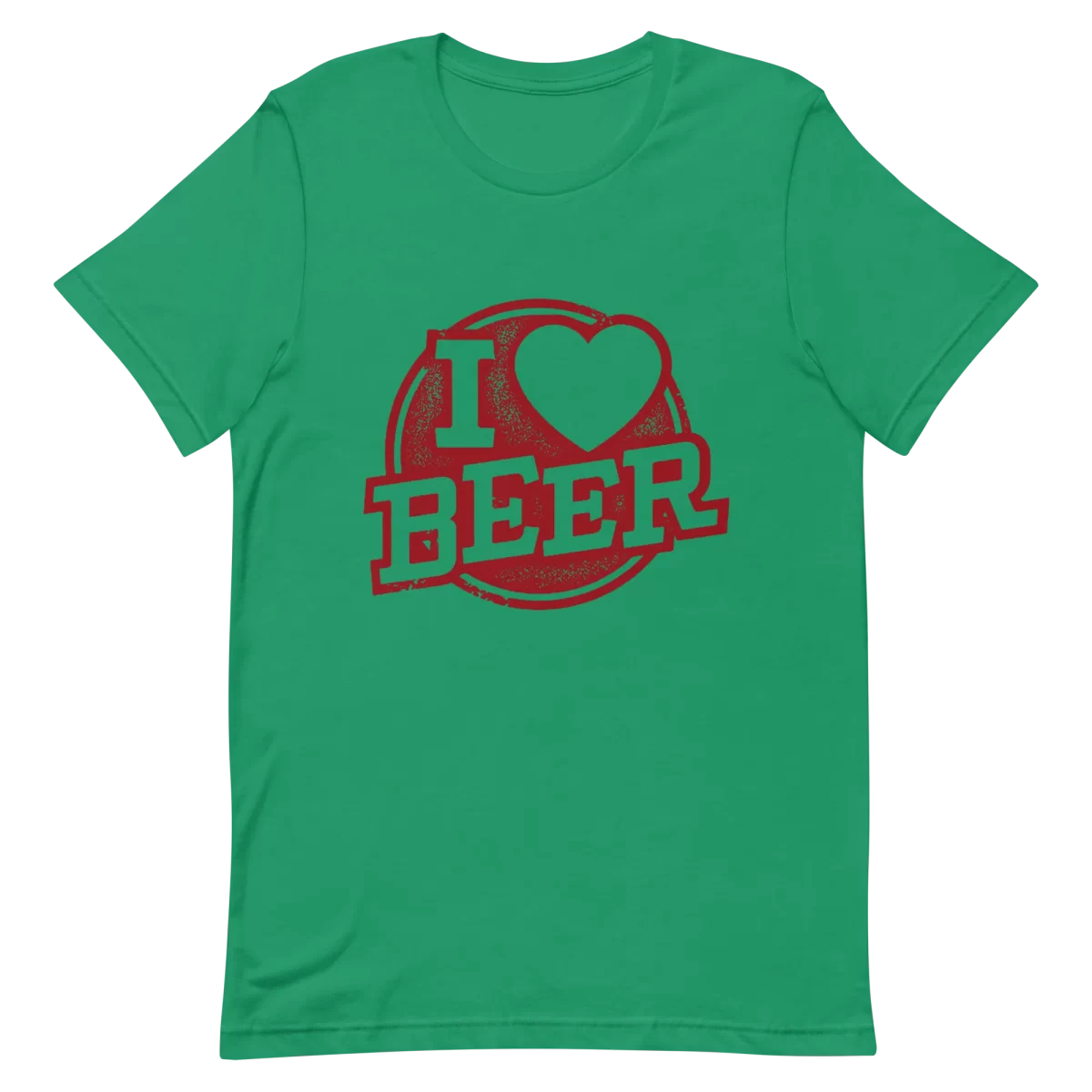 Unisex T-Shirt - I Love Beer - Kelly