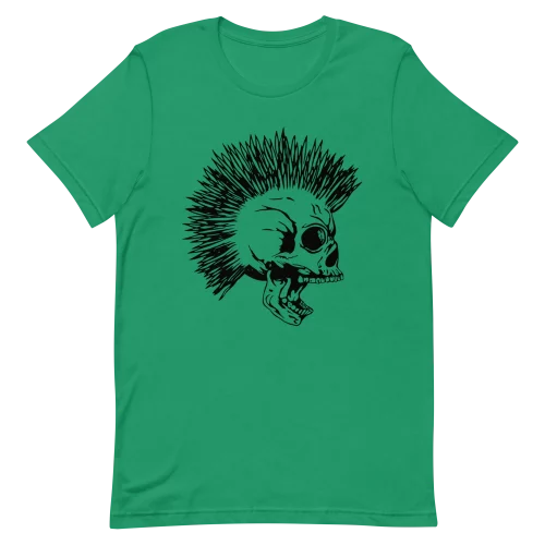 Unisex T-Shirt - Punk Skeleton - Kelly