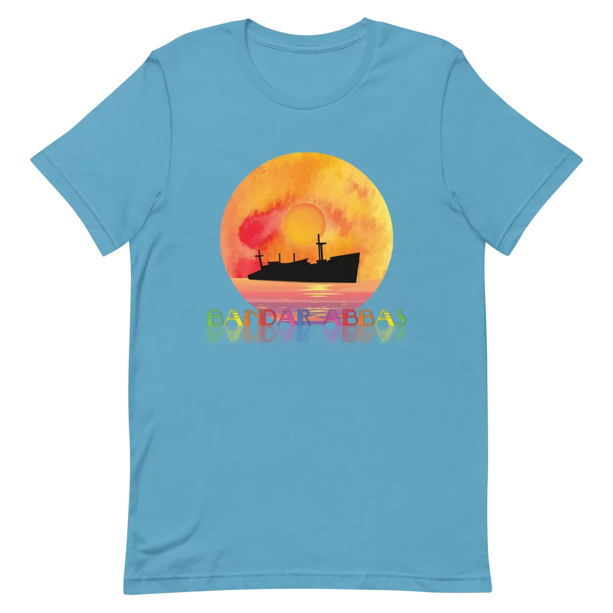 Unisex t-shirt BANDAR ABBAS Ocean Blue