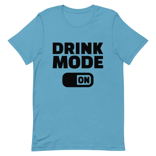 Unisex T-Shirt - Drink Mode - Ocean Blue