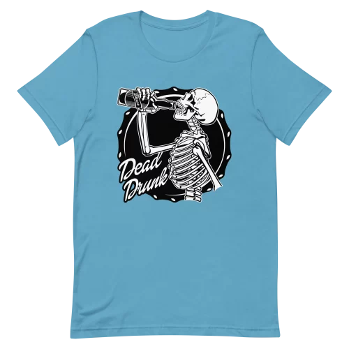 Unisex T-Shirt - Dead Drunk - Ocean Blue