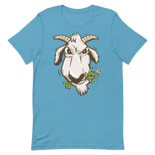 Unisex T-Shirt - Goat - Ocean Blue