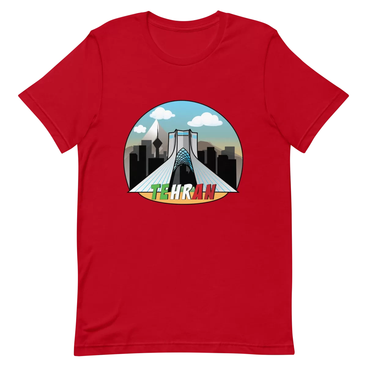 Red Unisex T-Shirt - TEHRAN