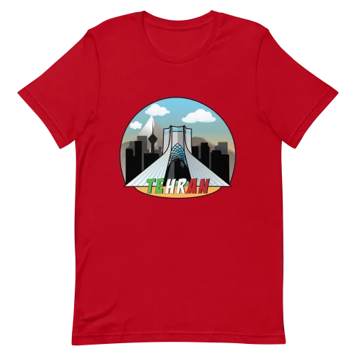 Red Unisex T-Shirt - TEHRAN