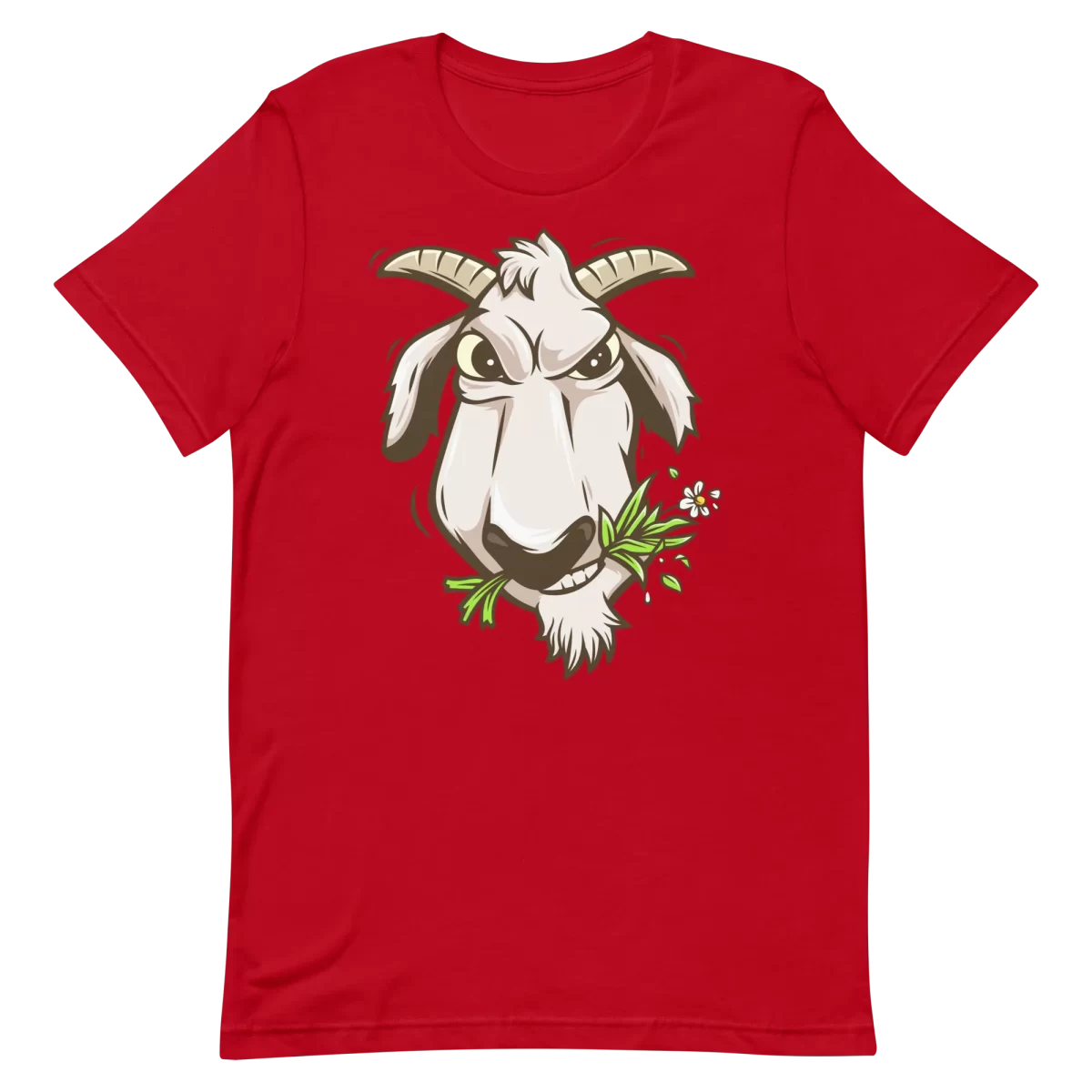 Unisex T-Shirt - Goat - Red