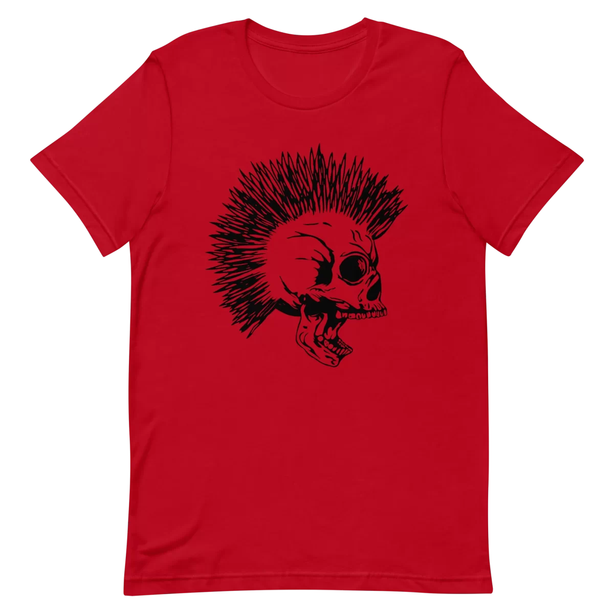 Unisex T-Shirt - Punk Skeleton - Red