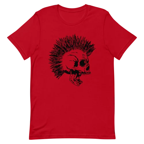 Unisex T-Shirt - Punk Skeleton - Red