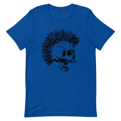 Unisex T-Shirt - Punk Skeleton - True Royal