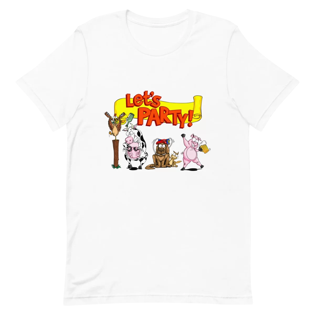 Unisex T-Shirt - Let’s Party! - White