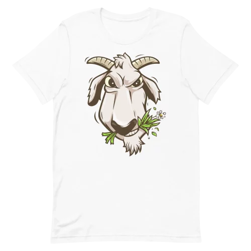 Unisex T-Shirt - Goat - White