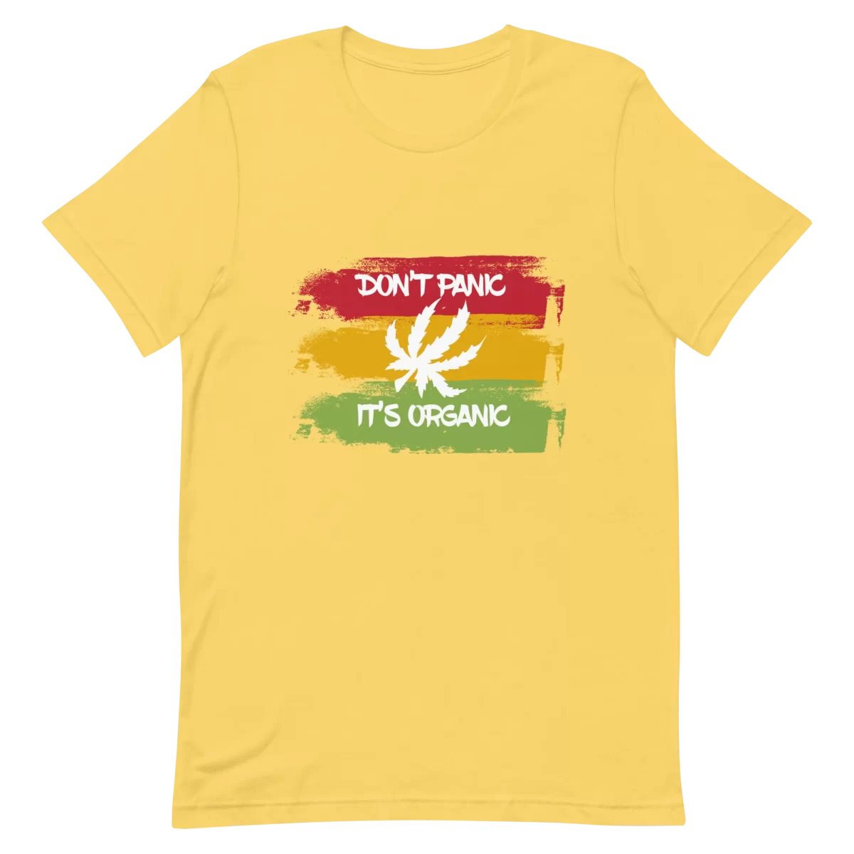 Unisex T-Shirt - Don't panic its organic - Yellow