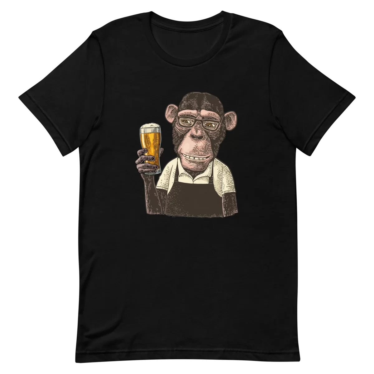 Unisex T-Shirt - Beer Monkey - Black