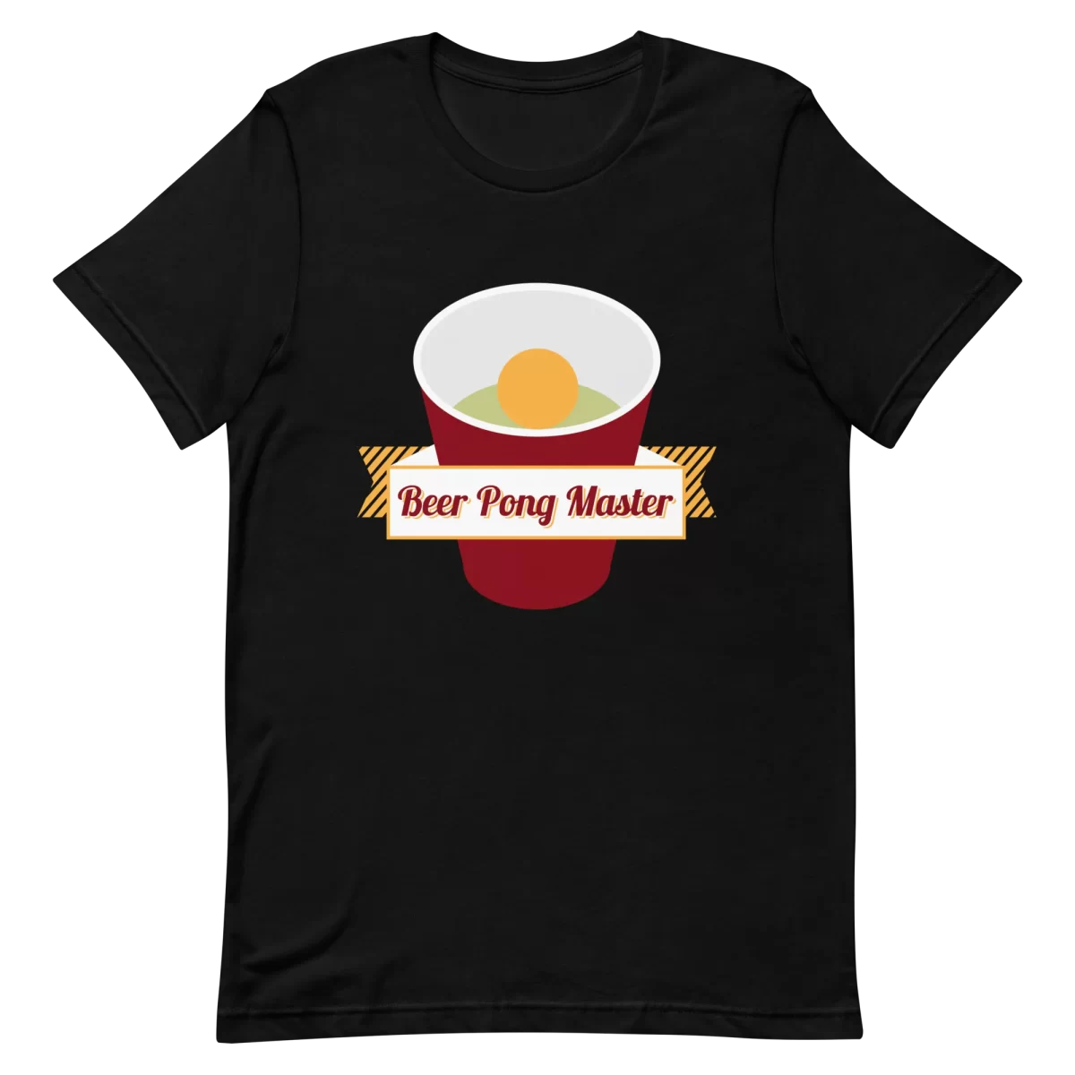 Unisex T-Shirt - Beer Pong Master - Black