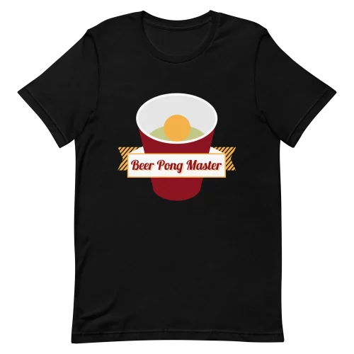 Unisex T-Shirt - Beer Pong Master - Black