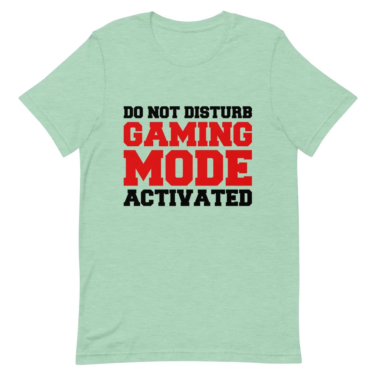 Unisex T-Shirt - Gaming Mode Activated - Heather Prism Mint