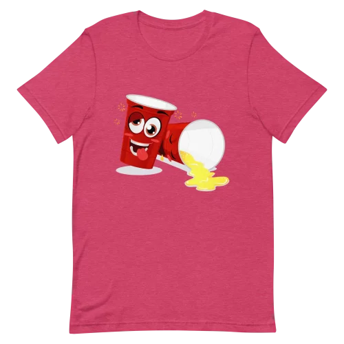 Unisex T-Shirt - Drinking Buddies - Heather Raspberry