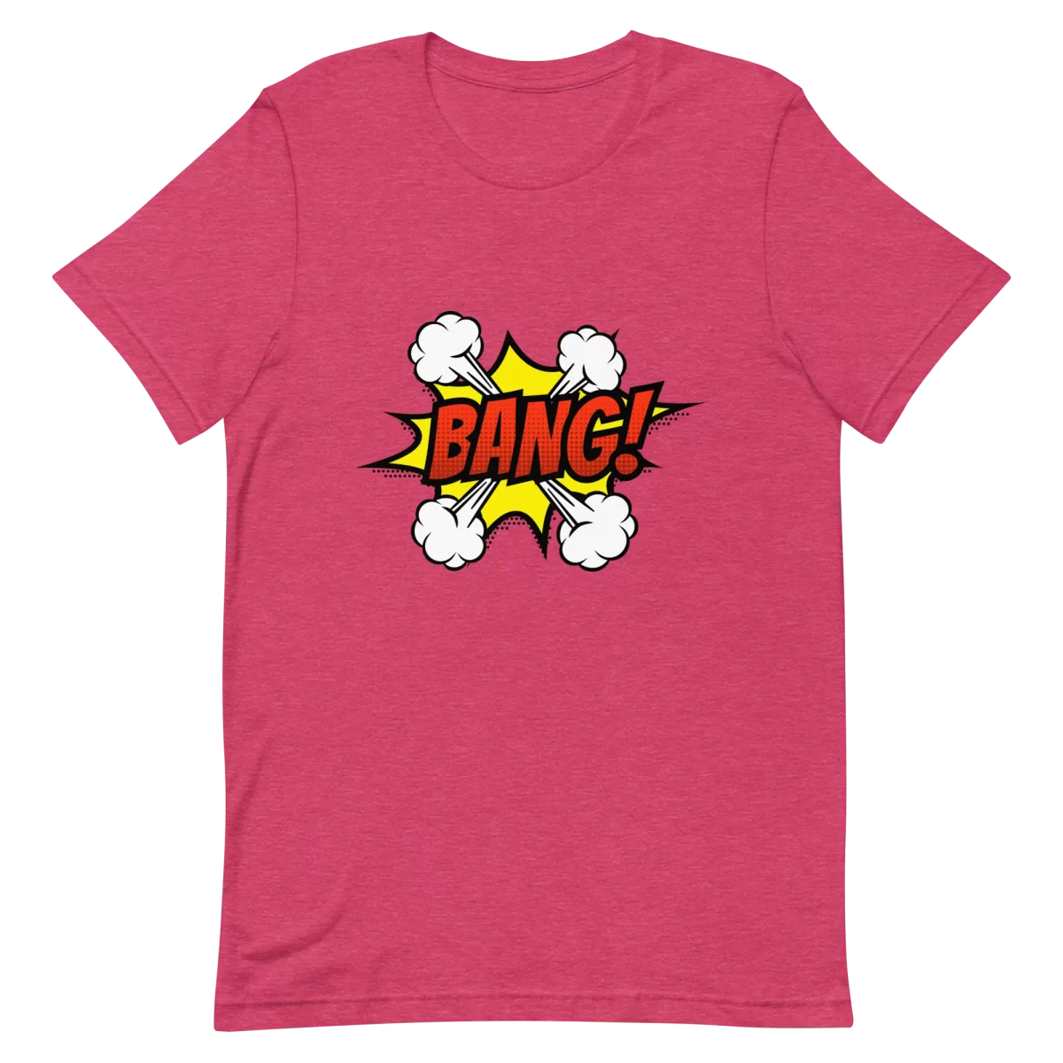 Unisex T-Shirt - BANG! - Heather Raspberry