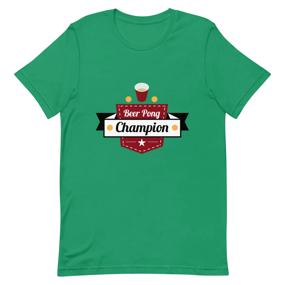 Unisex T-Shirt - Beer Pong Champion - Kelly