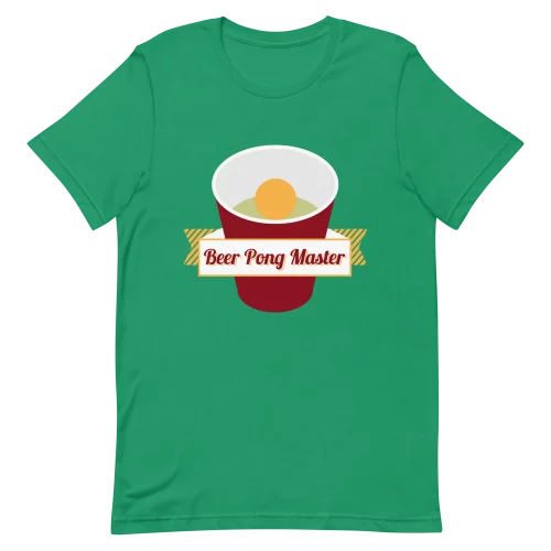 Unisex T-Shirt - Beer Pong Master - Kelly