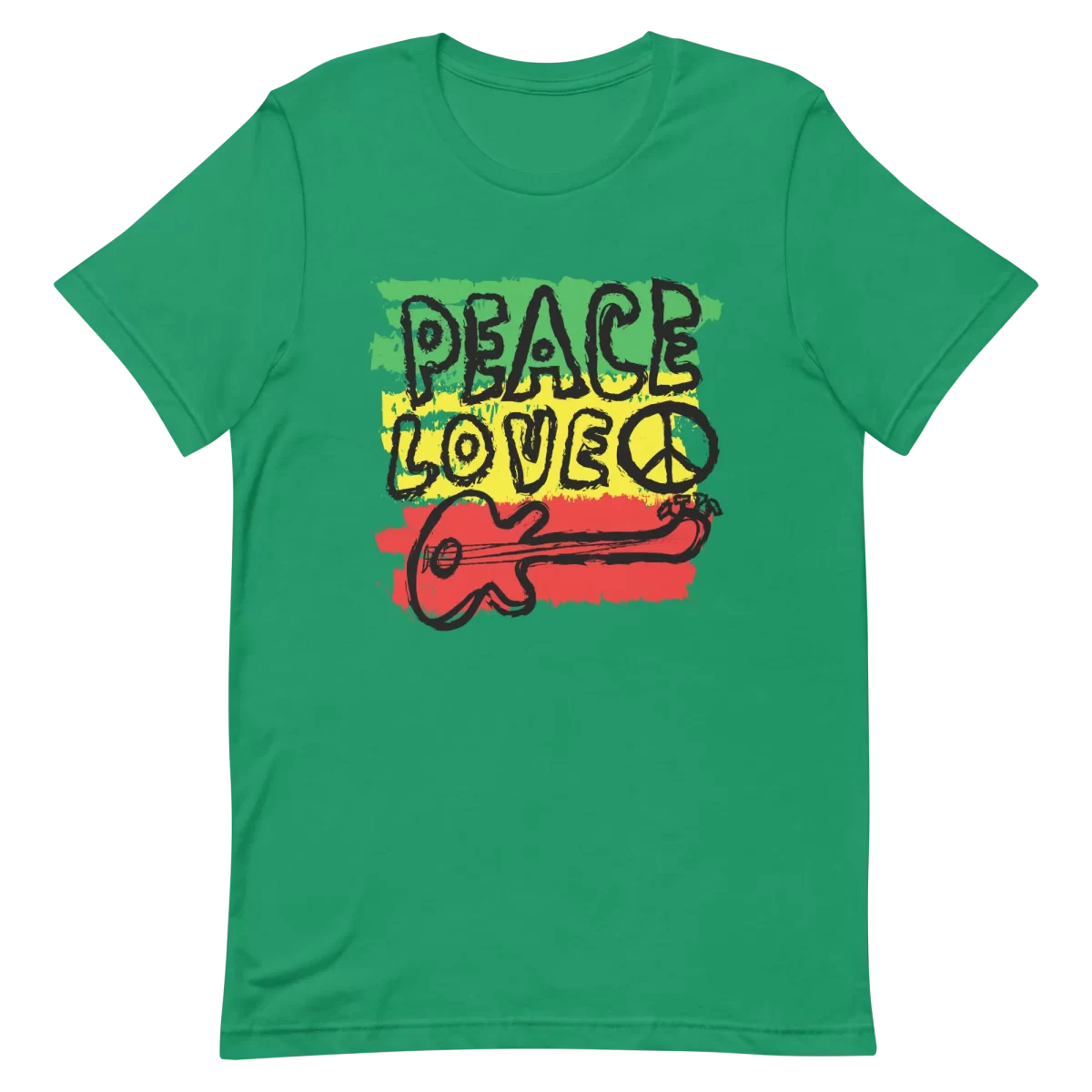 Unisex T-Shirt - Peace Love Music - Kelly