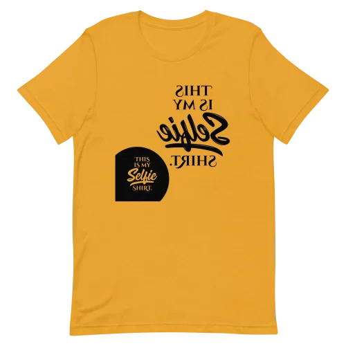 Unisex T-Shirt - This is My Selfie Shirt - Mustard