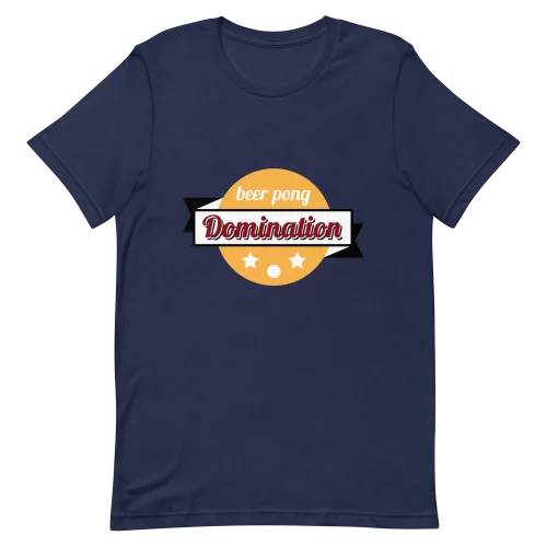 Unisex T-Shirt - Beer Pong Domination - Navy