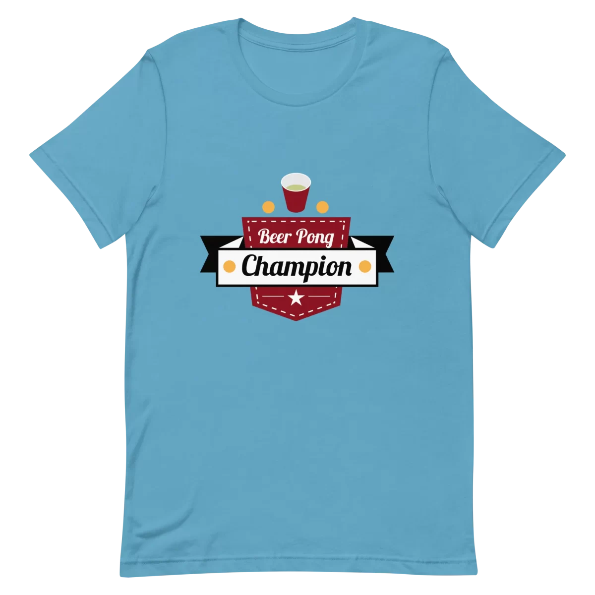Unisex T-Shirt - Beer Pong Champion - Ocean Blue