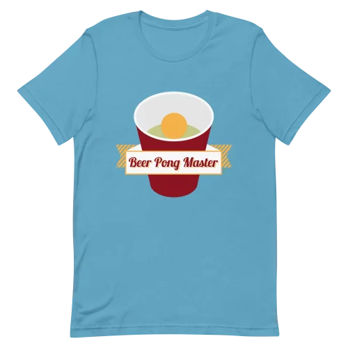 Unisex T-Shirt - Beer Pong Master - Ocean Blue