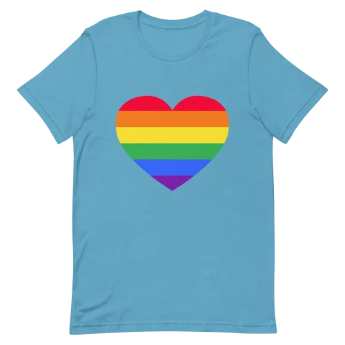 Ocean Blue Unisex t-shirt Pride Heart