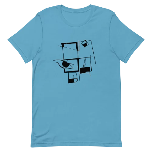 Ocean Blue Unisex T-Shirt - Lines