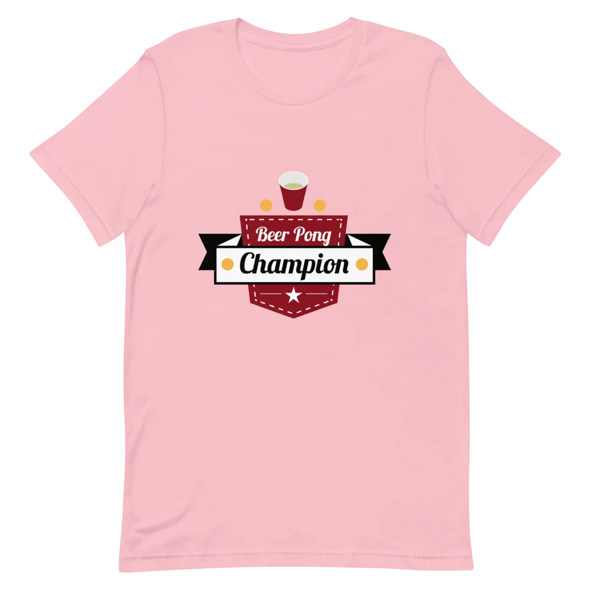 Unisex T-Shirt - Beer Pong Champion - Pink