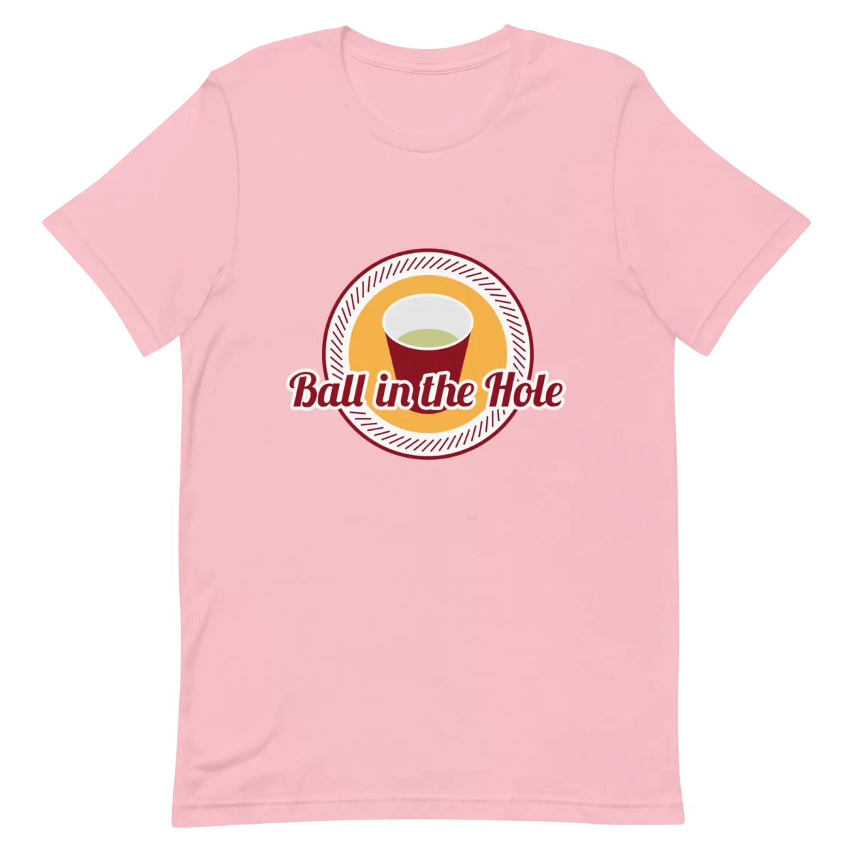Unisex T-Shirt - Ball in the Hole - Pink