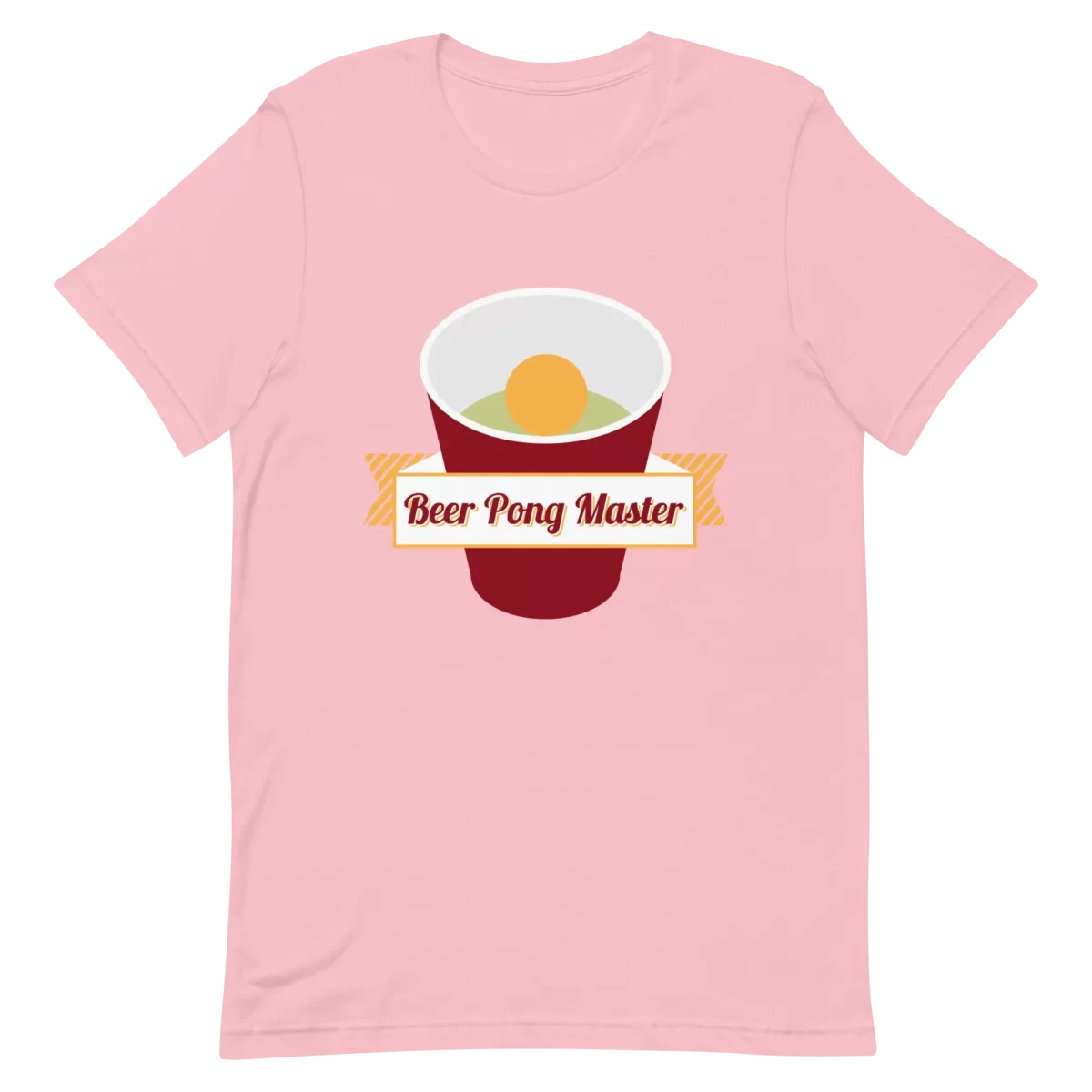Unisex T-Shirt - Beer Pong Master - Pink