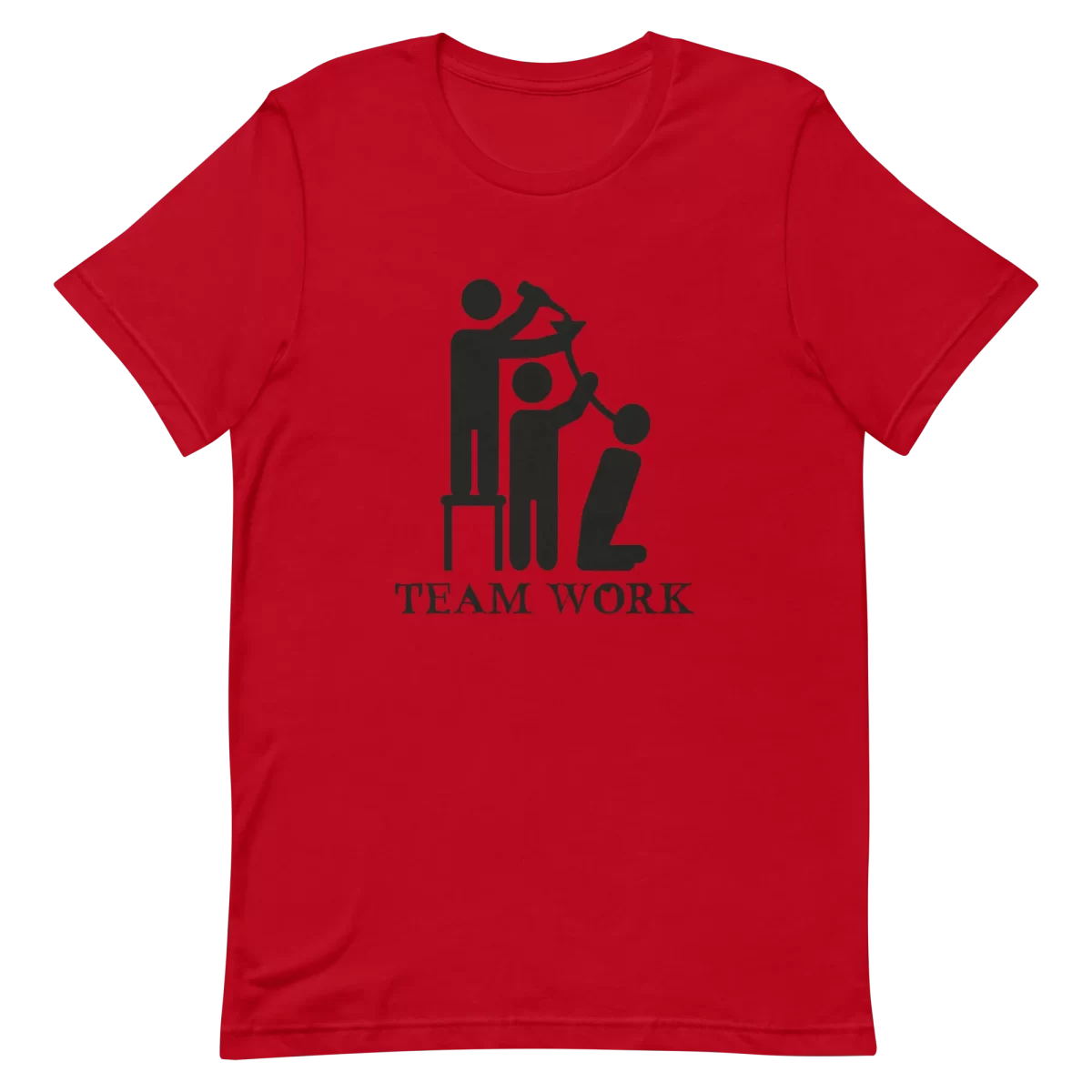 Unisex T-Shirt - Team Work - Red