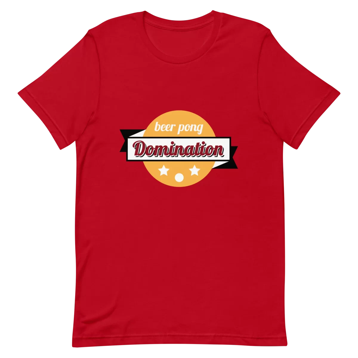 Unisex T-Shirt - Beer Pong Domination - Red