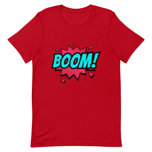 Unisex T-Shirt - BOOM! - Red