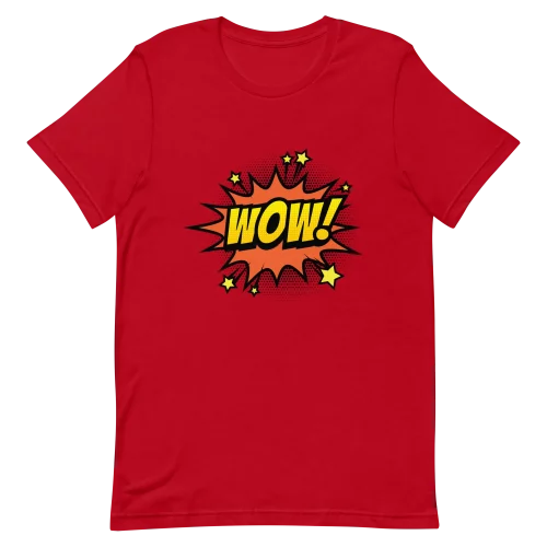 Unisex T-Shirt - WOW! - Red