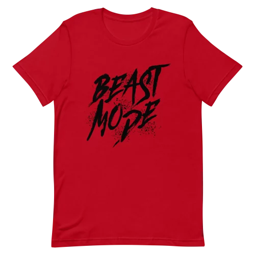 Unisex T-Shirt - Beast Mode - Red