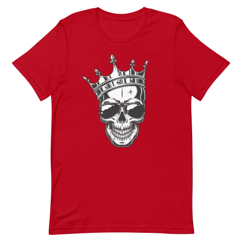 Unisex T-Shirt - Skeleton King - Red