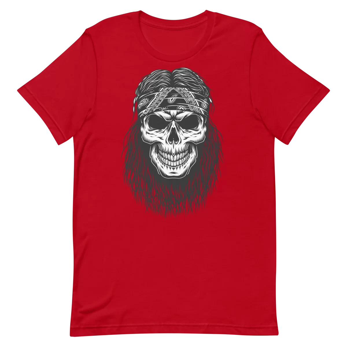 Unisex T-Shirt - Rock'n Roll Skeleton - Red
