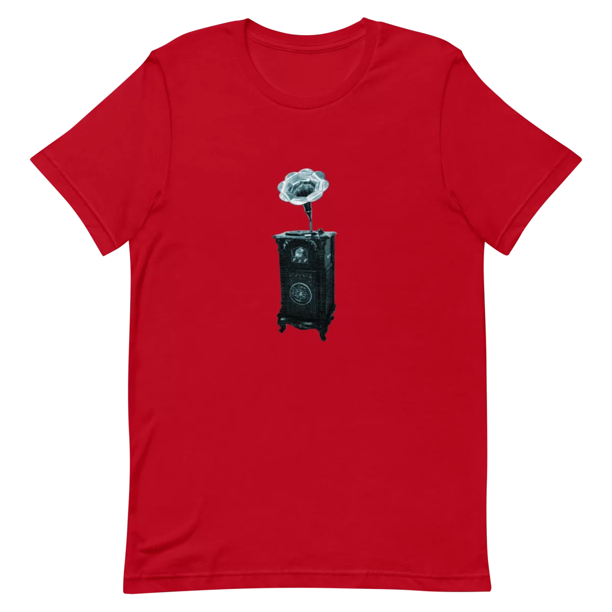 Red Unisex T-Shirt - Record Player