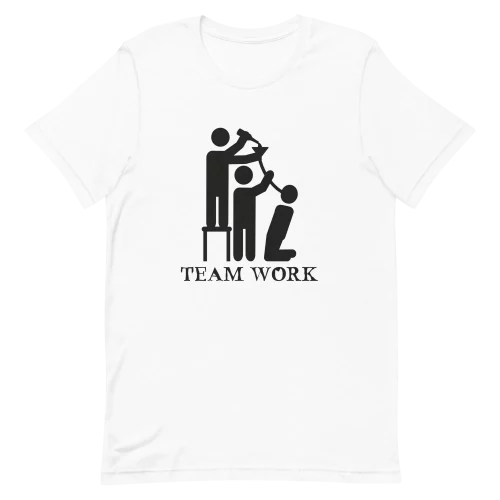 Unisex T-Shirt - Team Work - White