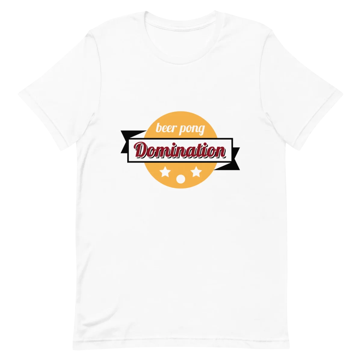 Unisex T-Shirt - Beer Pong Domination - White