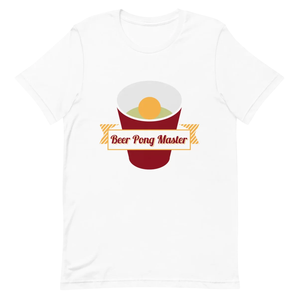 Unisex T-Shirt - Beer Pong Master - White