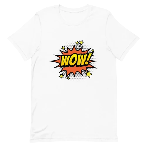 Unisex T-Shirt - WOW! - White