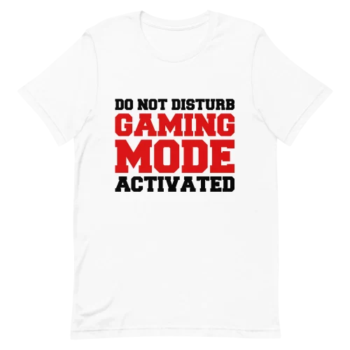 Unisex T-Shirt - Gaming Mode Activated - White