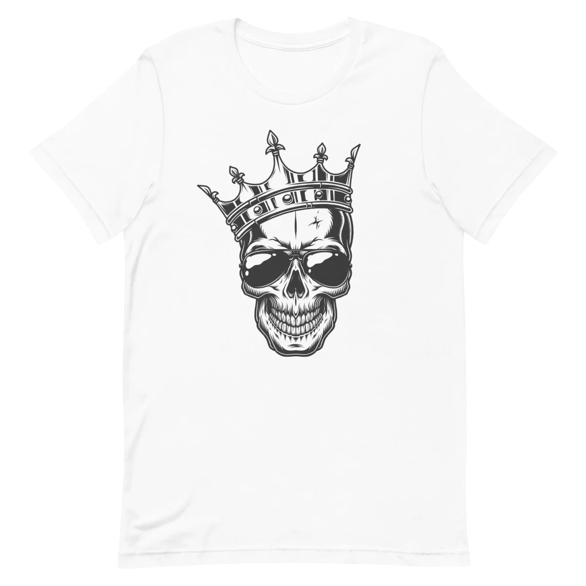 Unisex T-Shirt - Skeleton King - White