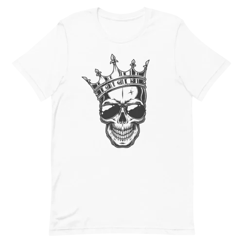 Unisex T-Shirt - Skeleton King - White